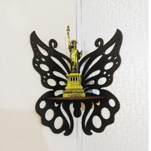 Elegant Butterfly Design Shelves Pack of 3