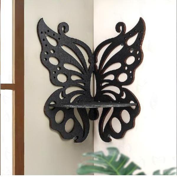 Elegant Butterfly Design Shelves Pack of 3