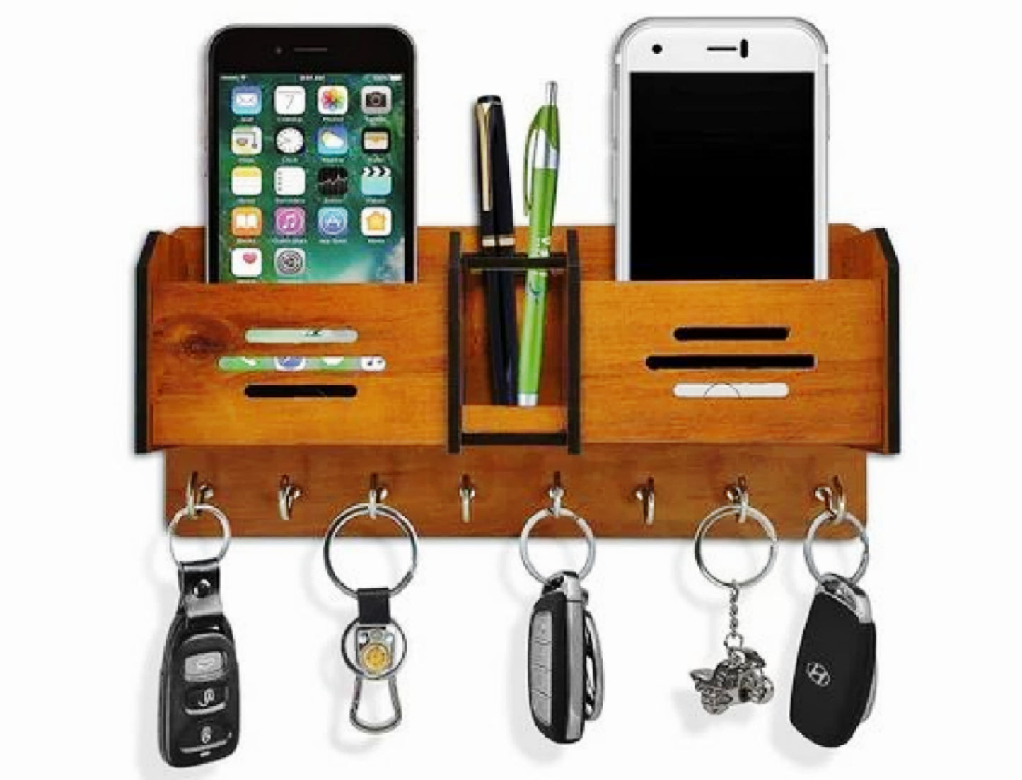 Mobile Holder & 8 Key Hooks