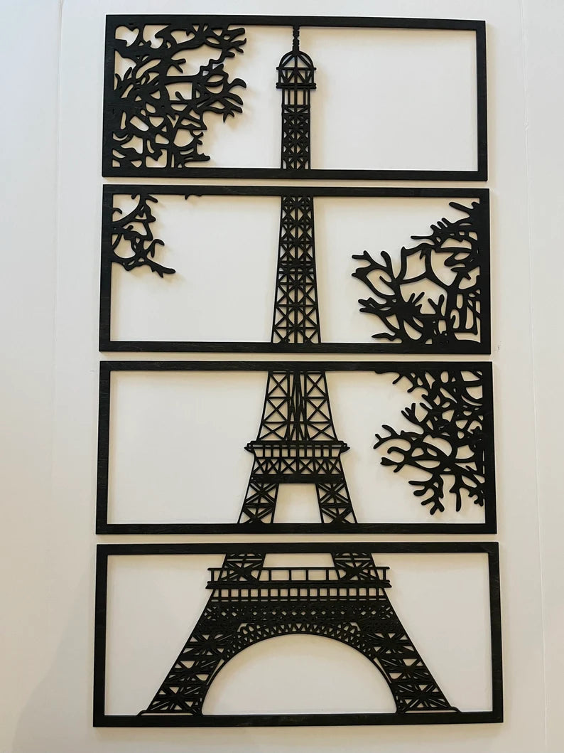 Modern Paris Eiffel Tower Interior Wall Decor