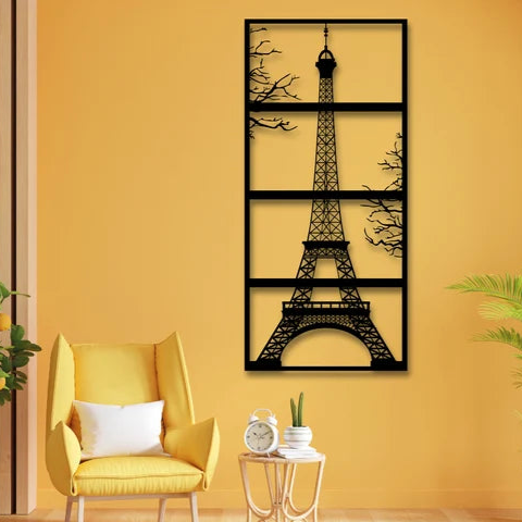 Paris Eiffel Tower Wall Interior Set + FREE Mobile & Key Holder