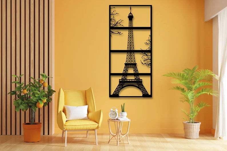 Modern Paris Eiffel Tower Interior Wall Decor